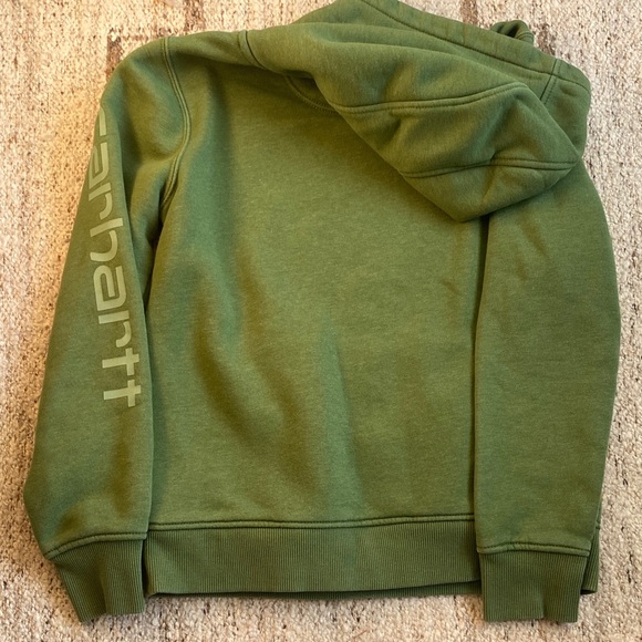 Carhartt Olive Green Pullover Hoodie - Picture 4 of 4